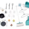 Kuchyňka elektronická s pračkou a žehlicím prknem Tefal Cleaning Kitchen 360° Smoby se zvuky a funkčními spotřebiči 36 doplňků 100 cm výška/51 cm pult - Image 2