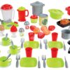Kuchyňské nádobí s potravinami v dóze Dining Set Écoiffier s kávovarem 70 doplňků od 18 měsíců - Image 2