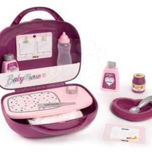 Kufřík s přebalovacími potřebami Violette Baby Nurse Smoby pro panenku s 12 doplňky