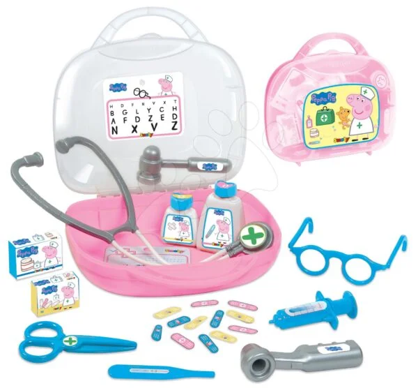 Lékařský kufřík Peppa Pig Smoby s 25 doplňky