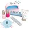 Manikúra s elektronickou UV lampou My Beauty Nail Set Smoby s pilníkem krémem a dva gelové laky na nehty - Image 2