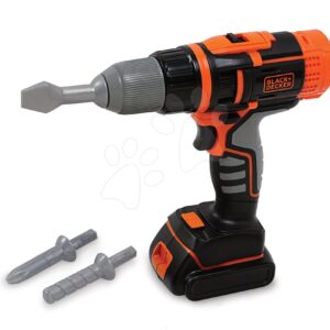 Elektronická vrtačka Black&Decker Smoby s třemi nástavci se zvukem a světlem