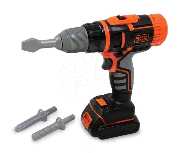 Elektronická vrtačka Black&Decker Smoby s třemi nástavci se zvukem a světlem