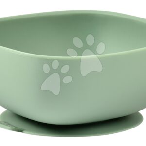 Miska pro miminka Silicone Suction Bowl Beaba Sage Green ze silikonu zelená od 4 měsíců