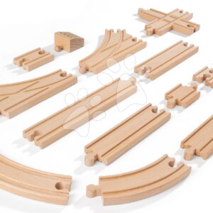 Náhradní díly k vláčkodráze Train Big Track Set Eichhorn na prodloužení trati 44 dílů