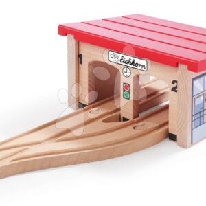 Náhradní díly k vláčkodráze Train Engine Shed Eichhorn železniční depo s kolejnicemi 6 dílů