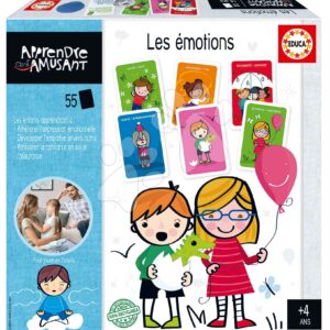 Naučná hra Les Émotions Educa Učíme se emoce s obrázky 55 dílů od 4 let