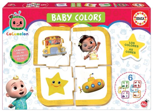 Naučná hra pro nejmenší Baby Colours Cocomelon Educa Učíme se barvy od 24 měsíců