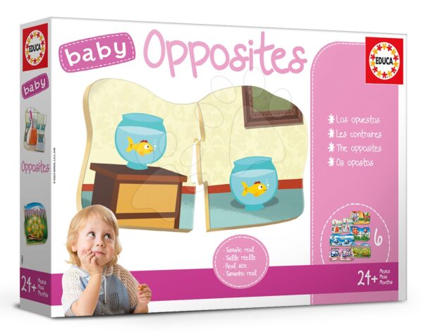 Naučná hra pro nejmenší Baby Opposites Educa Učíme se najít protiklady od 24 měsíců