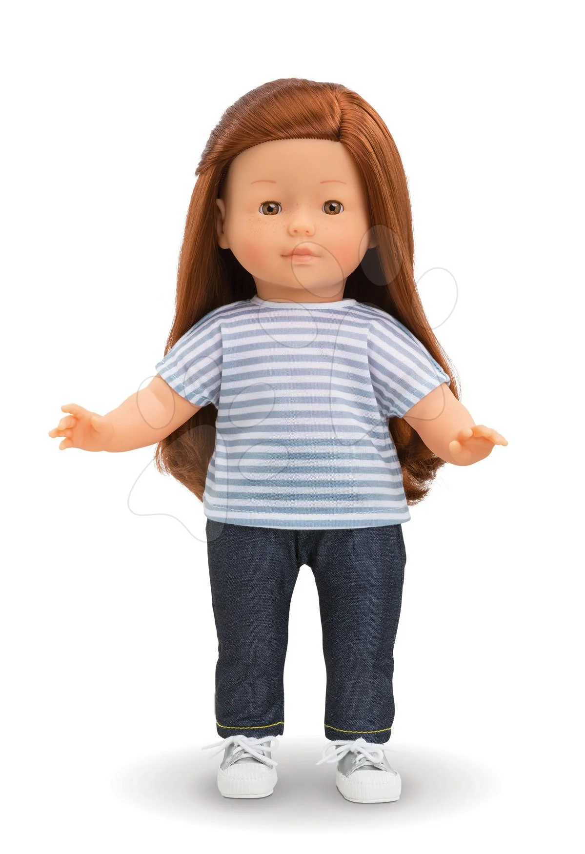 Oblečení Striped T-shirt Grey Ma Corolle pro 36cm panenku od 4 let - Obrázek 2