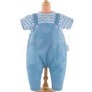 Oblečení Striped T-shirt & Overall Mon Grand Poupon Corolle pro 36cm panenku od 24 měs