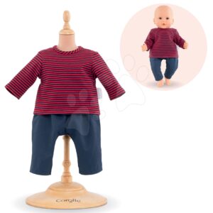 Oblečení Striped T-shirt & Pants Mon Grand Poupon Corolle pro 36cm panenku od 24 měsíců