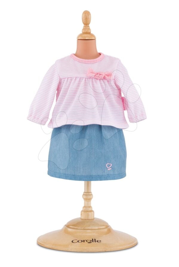 Oblečení sada Top & Skirt Bébé Corolle pro 30cm panenku od 18 měsíců