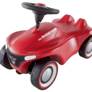 Odrážedlo Bobby Car Neo BIG červené zvukové s gumovými koly a mřížovanou maskou od 12 měsíců