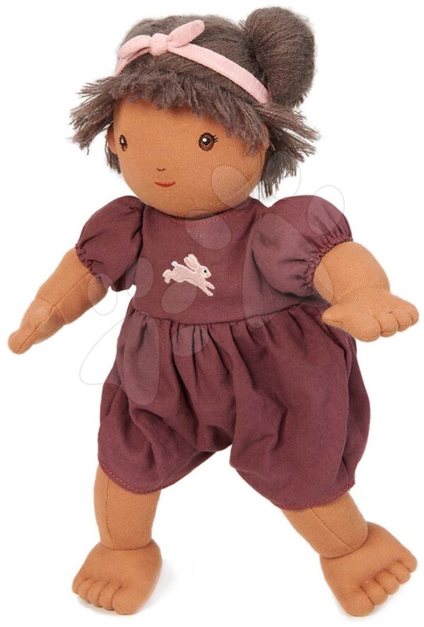 Panenka hadrová Baby Lola Doll ThreadBear 35 cm z jemné měkké bavlny s odnímatelnou plenou