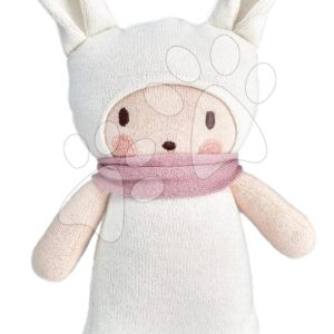 Panenka pletená růžová Baby Baba Knitted Doll ThreadBear 24 cm z jemné a měkké bavlny v dárkovém balení od 0 měsíců