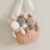 Panenka pletená zajíček Baby Threads Taupe Bunny ThreadBear 35 cm hnědý z jemné měkké bavlny od 0 měsíců - Image 2