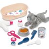 Pečovatelský koutek pro kočičku Cat Care and Grooming Écoiffier s pelíškem a 9 kosmetickými doplňky od 18 měs. - Image 2