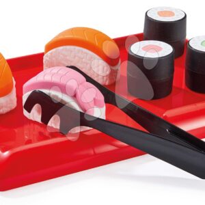 Potraviny do kuchyňky Sushi 100% Chef Écoiffier 23 doplňků v dóze od 18 měsíců