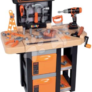 Pracovní dílna Open Bricolo Workbench Black&Decker Smoby s 37 doplňky