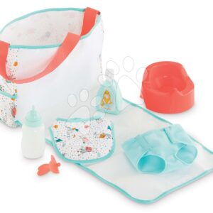 Přebalovací taška s podložkou 2v1 Corolle pro 36–42 cm panenku 7 doplňků od 24 měsíců