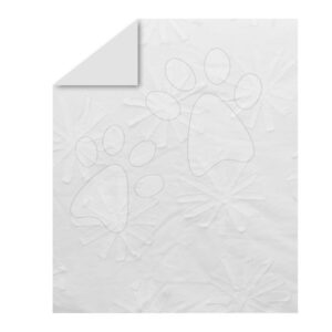 Přikrývka Pure White Flowers toTs smarTrike s vyšívanými květinkami 100% bavlna bílá od 0 měsíců