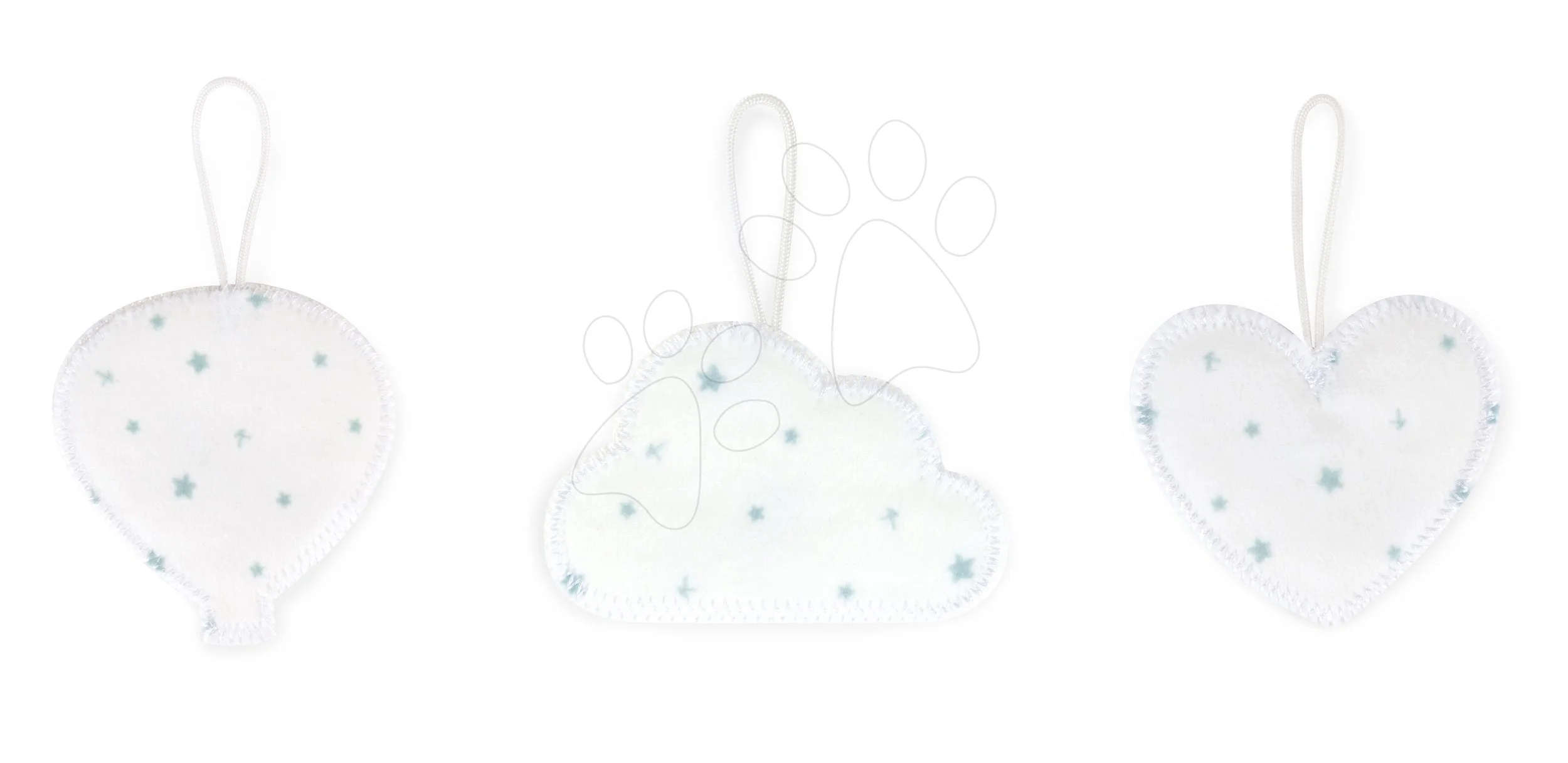 Přívěsek z textilu Monkoeur Dream Kaloo bílé