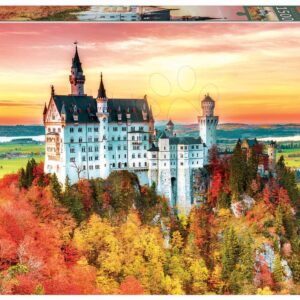 Puzzle Autumn in Neuschwanstein Educa 1500 dílků a Fix lepidlo od 11 let