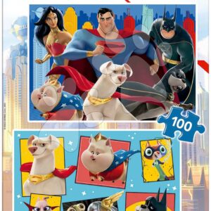 Puzzle DC League of Superpets Educa 2 x 100 dílků od 4 let