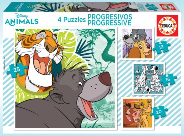 Puzzle Disney Classics Progressive 4v1 Educa 12-16-20-25 dílků