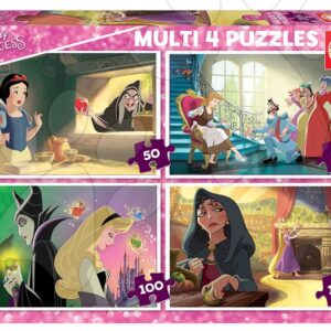 Puzzle Disney Princess Multi 4 Educa 50-80-100-150 dílků od 5 let