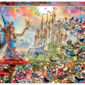 Puzzle Fairy & Butterflies Educa 500 dílků a Fix lepidlo