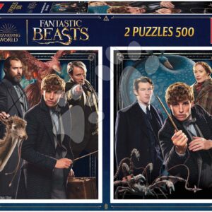 Puzzle Fantastic Beasts Educa 2 x 500 dílků a Fix lepidlo