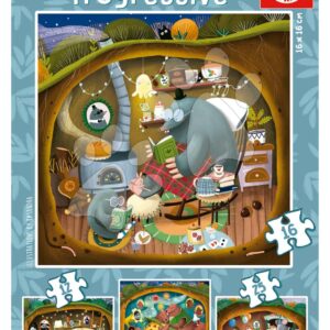 Puzzle Forest Tales Progressive Educa 12-16-20-25 dílků