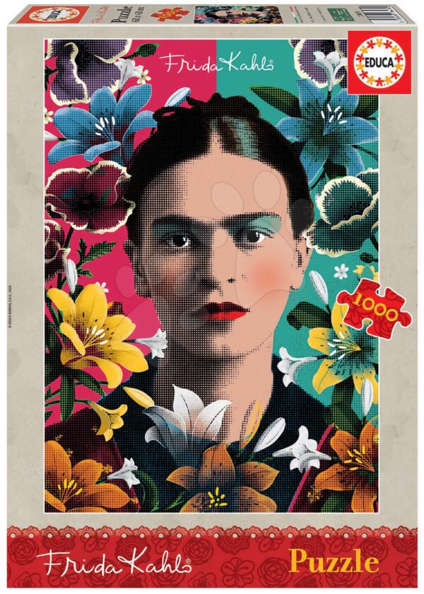 Puzzle Frida Kahlo Educa 1000 dílků a Fix lepidlo od 11 let