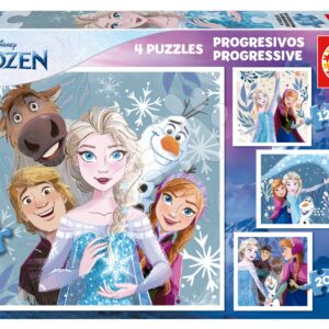 Puzzle Frozen Disney Progressive Educa 12-16-20-25 dílků