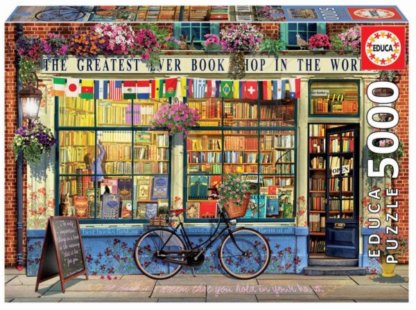 Puzzle Greatest Bookshop in the World Educa 5000 dílků od 11 let