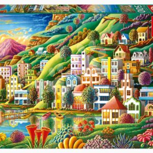 Puzzle Hidden Harbor Educa 500 dílků a Fix lepidlo