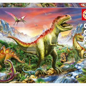 Puzzle Jurassic Forest Educa 1000 dílků a Fix lepidlo