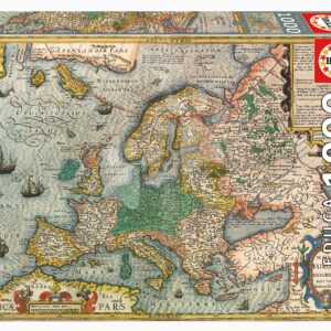 Puzzle Map of Europe Educa 1000 dílků a Fix lepidlo