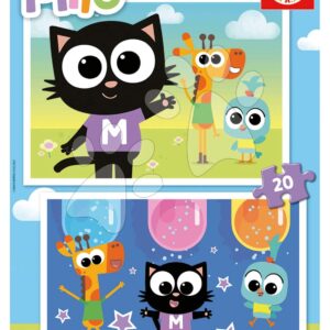 Puzzle Milo Educa 2 x 20 dílků