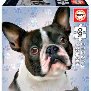 Puzzle Mini Box French Bulldog Educa 100 dílků od 6 let