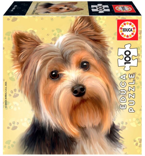 Puzzle Mini Box Yorkshire Terrier Educa 100 dílků od 6 let