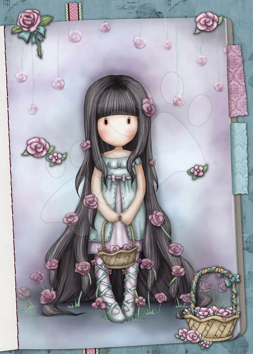 Puzzle Mini Cubes Santoro London Gorjuss Rosebud Educa 100 dílků od 6 let - Obrázek 2