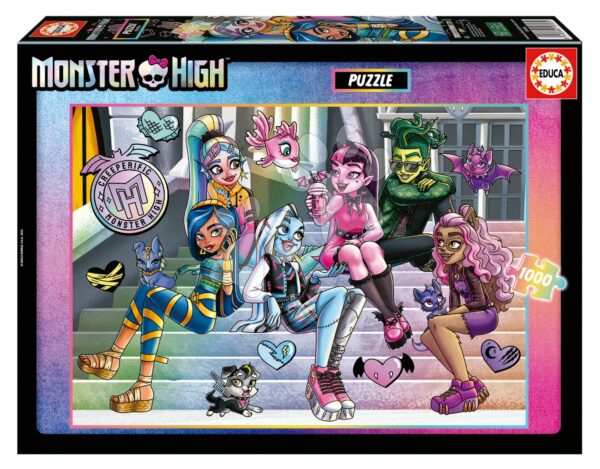 Puzzle Monster High Educa 1000 dílků a Fix lepidlo