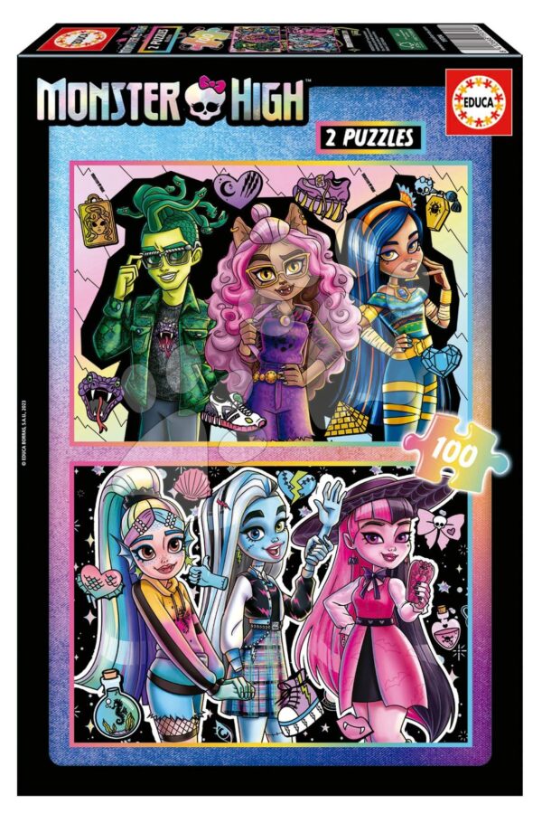 Puzzle Monster High Educa 2 x 100 dílků od 6 let