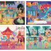 Puzzle Multi 4 Junior Park atractions+Children's party Educa 20-40-60-80 dílků od 4 let - Image 2