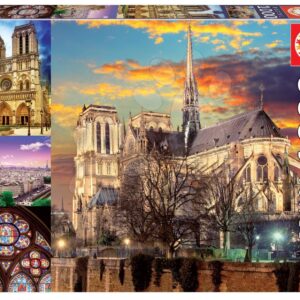 Puzzle Notre Dame Collage Educa 1000 dílků a Fix lepidlo od 11 let