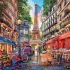 Puzzle Paris Dominic Davison Educa 1000 dílků a Fix lepidlo v balení od 11 let - Image 2