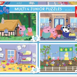 Puzzle Peppa Pig Multi 4 Junior Educa 20-40-60-80 dílků od 4 let